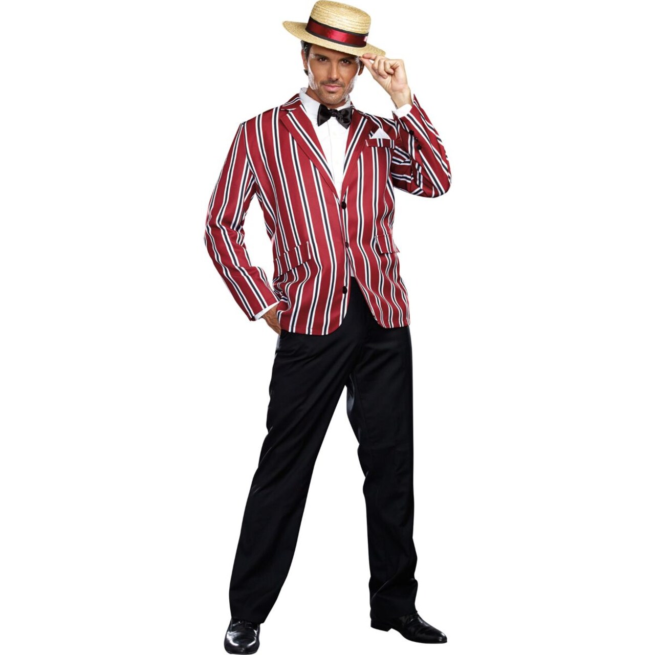 The Costume Center Red and White Good Time Charlie Men Adult Halloween Costume - Large
